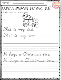 Christmas Cursive Handwriting Practice Has 25 Pages Of Cursive Handwriting Worksheets Th Cursive Handwriting Practice Cursive Handwriting Handwriting Practice