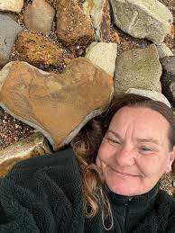 Rocks missing from memorial by old shuffle boards