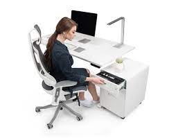 Lastly, uplift offers a metal desk extension option that mounts to these accessory holes. Our Story Uplift Desk