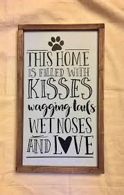 Dogs Home Wood Sign Sign Wood Sign Rustic Sign Wall Decor Shabby Chic Dog Sign Dog House Wood Signs For Home Chic Home Decor Rustic Signs