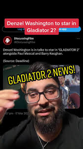 Denzel washington to be in Gladiator 2? #tsreeltalk #gladiator #russelcrowe  #joaquinphoenix #barrykeoghan #action #ridleyscott #gladiator2