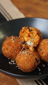 Fried Kimchi Rice Balls Recipe Kimchi Rice Kimchi Fried Rice Food