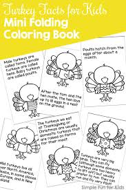 Next they take the book and fold it again on the other line. Turkey Facts For Kids Mini Folding Coloring Book Simple Fun For Kids
