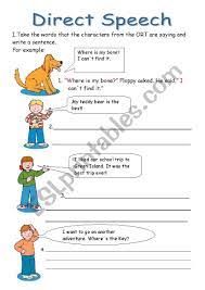 Imagem Relacionada Punctuation Worksheets Parts Of Speech Worksheets Direct Speech