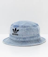 Adidas Washed Black Bucket Hat Adidas Originals Light Blue Washed Denim Bucket Hat Zumiez Denim Wash Adidas Adidas Originals