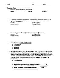 The monohybrid cross problems 2 worksheets has worked for my students. Monohybrid Quiz Worksheets Teaching Resources Tpt