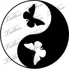 Marketplace Tattoo Yin Yang Butterflies 10437 Yin Yang Art Yin Yang Tattoos Yin Yang