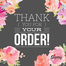 Thank you for your order scentsy spring. Thank You Julie Swartz Independent Scentsy Consultant Facebook