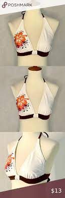Hobie Hibiscus Flower Triangle Bikini Top Bikini Tops Triangle Bikini Top Triangle Bikini