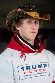 Supporters and protesters of President Trump gather in Battle Creek