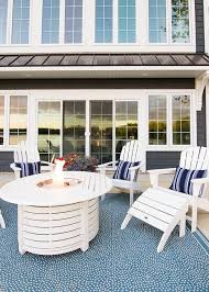 White Fire Pit Table The Lilypad Cottage Backyard Decor Fire Pit Table Yard Remodel