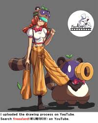 Jessie by yangch0 on deviantart. I Drew Tanuki Jessie Brawlstars