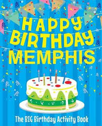 Professional cake decorators icing for home use. Magrudy Com Happy Birthday Memphis The Big Birthday Activity Book Personalized Children S Activity Book