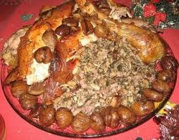 Recette De Chapon Farci Aux Champignons Et Chataignes Recette Recette Chapon Recette Chapon Farci Chapon Farci Aux Champignons
