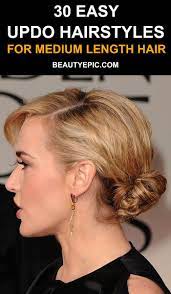 30 Easy Updo Hairstyles For Medium Length Hair Medium Length Hair Styles Easy Updo Hairstyles Updos For Medium Length Hair