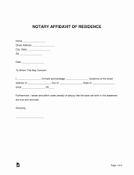 Proof Of Residency Letter Notarized New Free Notary Proof Of Residency Letter Pdf Word Letter Templates Lettering Reference Letter