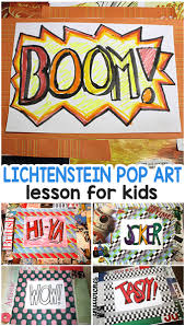 Media literacy in the preschool years is about teaching kids how to think about the information that's coming through tv, radio, the internet, books, and so on. Pop Art Lesson For Kids Lichtenstein Mixed Media Easy Peasy And Fun