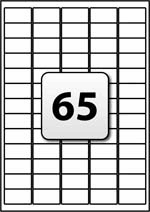 Up to 20 ppm first page out2 black (a4, ready): 65 Address Labels Per A4 Sheet 38 1 Mm X 21 2 Mm Flexi Labels
