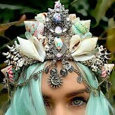 Mermaid Crown And Shell Image Mermaid Crown Seashell Crown Mermaid Hair