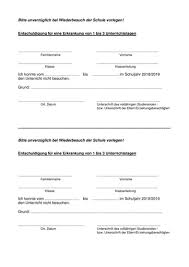 Mit beispielen für eine korrekte entschuldigung und entschuldigung für die schule: Entschuldigung Berufliches Schulzentrum Alice Bendix