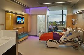 Inpatient Pediatric Room Note The Dedicated Family Area Demountable Furniture And The Led Lighting Approach