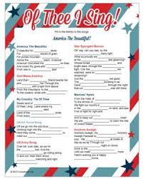 Armistice day was made an official holiday to honor the service members of the first world war. Printable Of Thee I Sing 4th Of July Games 4th Of July Trivia 4th Of July