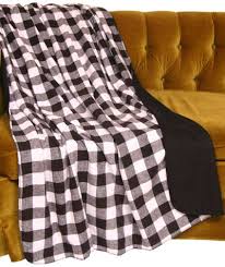 Black And White Plaid Throw Blanket Black And White Checkered Flannel Throw Blanket Blankets N Throws Flannel Throw Black And White Checkered