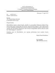 Isi surat dinas sendiri merupakan permasalahan kedinasan seperti pemberitahuan suatu izin. Contoh Surat Dinas Resmi Docx