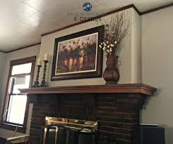 The 7 Best Neutral Paint Colours To Update Dark Wood Trim Kylie M Interiors Dark Wood Trim Dark Wood Living Room Painting Wood Trim