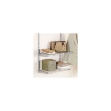 A brushed nickel finish brings the warm look of stainless to your bath. Rubbermaid 26 Inch Shelf With Brackets In Satin Nickel 2 Pack The Home Depot Canada