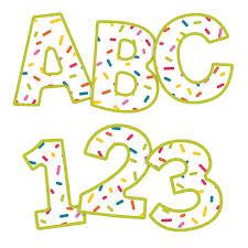 Carson Dellosa Rainbow Sprinkles Uppercase Bulletin Board Letters Candy Theme Classroom Bulletin Board Letters Bulletin Board Borders