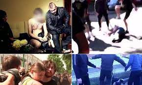 Video of attacks on gay and lesbians by homophobic Russian gangs emerges |  Daily Mail Online