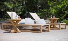 Resin wicker w/cushion dining tables, bar tables, stackable dining chairs, barstools, sofas, loveseats, lounge chairs, sectionals, chaise lounge, ottomans, coffee tables. Summer Classics Bali Collection Teak Chaise Lounge Lounge Chair Outdoor Modern Chaise Lounge Chairs