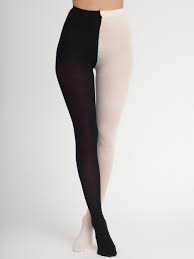 Black And White Tights Opaque Two Color Pantyhose Black And White Tights American Apparel Cool Tights
