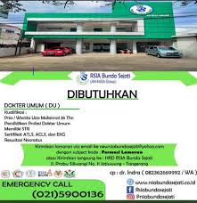 Rsu kasih bunda rumah sakit umum rsu. Loker Dokter Rsia Bunda Sejati An Nisa Group Tangerang
