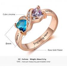 Or, add to your collection and have the perfect ring to wear on any occasion. Rose Gold Birthstone Rings Mothers Rings 925 Sterling Silver Personalized Birthstone Family Cubic Zirconia Ring Mother S