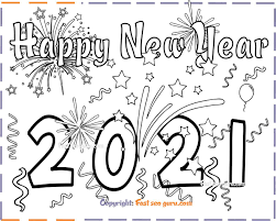 New Years 2021 Coloring Page For Kids New Year Coloring Pages Free Printable Coloring Pages Printable Coloring Pages