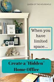 Create A Hidden Home Office With Little Space Home Office Work From Home Moms Home