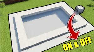Cara Membuat Kolam Renang Full Redstone Di Minecraft Minecraft Tutorial Youtube