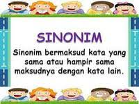 Lawan kata, perbedaan kata, antonim sesuai Sinonim Maksud