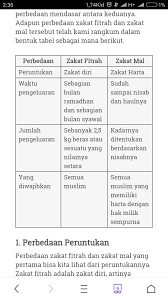 Apakah Perbedaan Antara Zakat Mal Dengan Zakat Fitrah Brainly Co Id