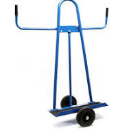 Wiltec Chariot porte-panneaux - 1118 x 510 x 1280 mm - Capacité 300 kg max.  - avec 2 Roues en caoutchouc - Diable de Manutention et de Transport de ...