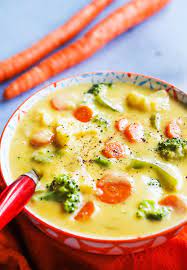 Cheesy Vegetable Soup Recipe Recipe Vegetable Soup Recipes Comfort Soup Recipes Soup Recipes