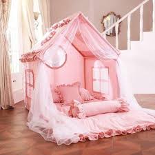 Girl Indoor Tent Pink Princess Tent With Lights And Curtains Pink Princess Room Indoor Tent For Kids Indoor Tents