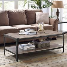 48w x 24d coffee table and 21w x 21d end tables provide ample space for 48w x 16d glass top console table ideal for use as a sofa table or for storage in a hallway or entryway. Manor Park 3 Piece Rustic Coffee Table Set Driftwood Walmart Com Walmart Com