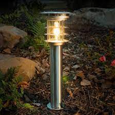 The solar light can be kept on during the daytime to these solar batteries are ideal for intermatic and malibu solar garden lights and can replace 600mah, 800mah, and other aa cells. Gama Sonic Gs 214 Bollard Solar Lamp Solar Bollards Deep Discount Lighting Black Or Sta Solar Lights Garden Solar Landscape Lighting Landscape Lighting