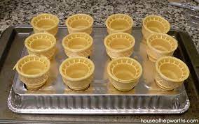 I has the opposite problem, my cones went soft and chewy. Ice Cream Cone Cupcakes With A Custom Pan House Of Hepworths