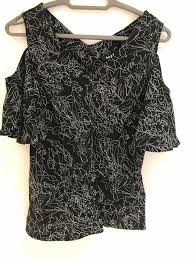 Black And White Long Sleeve Dkny Black White Top Xxs Fashion Clothing Shoes Accessories Womensclothing Tops Ebay Link Women Shirt Top Black And White Tops Long Sleeve Knit Tops