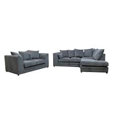 Yvonne 2 Piece Sofa Set Charlton Home Orientation Right Hand Facing Upholstery Grey Leather Sofa Set Corner Sofa Set 3 Piece Sofa