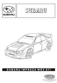 Subaru wrx sti 2019 cad block. Subaru Impreza Coloring Page Cool Coloring Pages Ausmalen